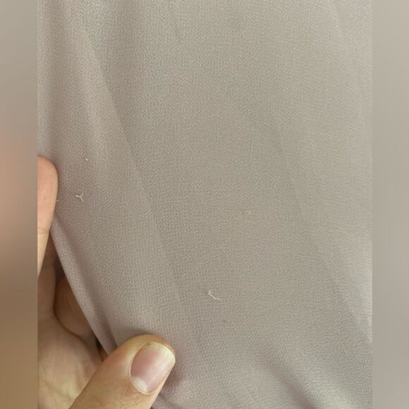 Jenny Yo Paltrow Overlay Chiffon Gown Maxi dress blush Pink Size 10 - Picture 13 of 16